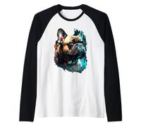 Majestueux bouledogue français Frenchie Portrait Art Manche Raglan