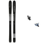 Majesty - Fixations de ski de randonnée - Pack Superscout Carbon 2025 en Aluminium - Noir Noir 176 cm