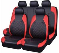 MAJHER Ensembles De Housses Siège Voiture pour I-nfiniti ESQ/Nissan Juke 2014-2019, Cuir Housses de siège Confortables Respirant Imperméable Accessoire,C/9pcs Set Red