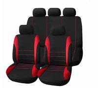 MAJHER Housses de siège de Voiture pour Seat Ibiza 5-Door/Ibiza St 5-Door 6F 6J 6L 2021-2025, Ensemble Complet Confortables Respirant Housse Siege Avant et Arrière Accessoires,B/9pcs Set Red