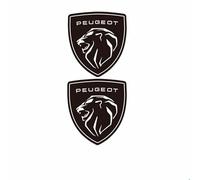 MaJher Voiture Emblème Badge pour Peugeot 308 2021 2022 2023,3D Autocollant Logo Emblème l'emblème Badge Remplacement Avant Capot Arrière Coffre Décoration Lettres Insigne Pièces détachées Auto