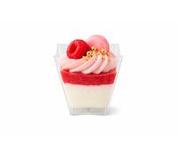 Majillux 50 Verrines Carrées Transparentes 120 ml Pour Dessert Et Apéritif