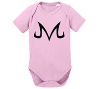 Majin Logo Baby Goku Dragon Body Ball bébé Coton Bio Son Proverbes Barboteuses Garçons et Filles 0-12, Größe2:68/4-6 Mois, Baby:Rose