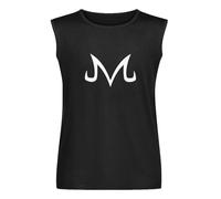 Majin Symbol Mens Unisex Sleeveless T-Shirt Graphic Print Vests Top Black Tank Tee S