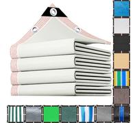 MAJINGC Filet D’Ombrage 90% avec Œillets Voile De Protection UV2X4M Polyéthylène Haute Densité Écran Solaire Respirant pour Pergola, Terrasse, Jardin, Piscine Anti-UV & Durable Blanc