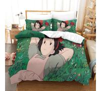 Majo No Takkyuubin Housse De Couette Imprim¿¿E D Parure De Lit Pi¿¿Ces Avec Taies D'oreiller Zipp¿¿Es - Housse De Couette Confortable En Polycoton Super