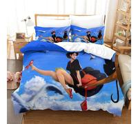 Majo No Takkyuubin Housse De Couette Imprim¿¿E D Parure De Lit Pi¿¿Ces Avec Taies D'oreiller Zipp¿¿Es - Housse De Couette Confortable En Polycoton Super