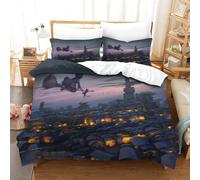 Majo No Takkyuubin Housse De Couette Imprim¿¿E D Parure De Lit Pi¿¿Ces Avec Taies D'oreiller Zipp¿¿Es - Housse De Couette Confortable En Polycoton Super