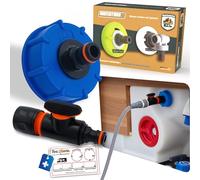 MaJoCompTec® WATERTWIN Adaptateur de remplissage pour réservoir d'eau - Accessoires de raccordement d'eau pour camping-car - Adaptateur de remplissage avec raccord rapide (kit de base + contrôle -