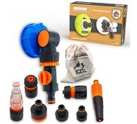 MaJoCompTec® WATERTWIN Adaptateur de remplissage pour réservoir d'eau - Accessoires de raccordement d'eau pour camping-car et caravane - Adaptateur de remplissage compatible avec Gardena (kit