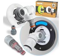 MaJoCompTec® WATERTWIN Adaptateur de réservoir pour filtre à eau - Accessoires pour bouchon de réservoir d'eau - Raccord de remplissage compatible avec Gardena (adaptateur 3 broches D : 78 + filtre