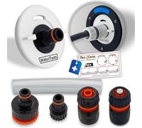 MaJoCompTec® Waterwin Bouchon de réservoir avec raccord d'eau | Adaptateur de remplissage pour bec de remplissage d'eau | Accessoires de camping-car et caravane (version ECO + kit de démarrage,