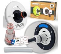 MaJoCompTec® Waterwin Bouchon de réservoir avec raccord d'eau | Adaptateur de remplissage pour bouchon de réservoir d'eau | Accessoires de camping-car et caravane (version pro avec filtre, adaptateur