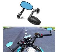 Majome Lot de 2 rétroviseurs portables CNC d’embout de guidon de moto pour Street Triple
