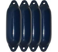 Majoni Lot de 4 Pare-battage Bateau Star 15 - Couleur : Bleu Marine, Longueur : 45 cm
