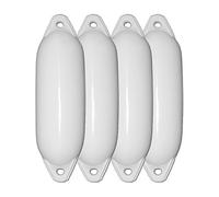 Majoni Lot de 4 Pare-battage Bateau Star 35 - Couleur : Blanc, Longueur 62 cm