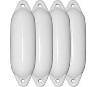 Majoni Lot de 4 pare-battages Star 15 - Couleur : blanc - Longueur : 45 cm
