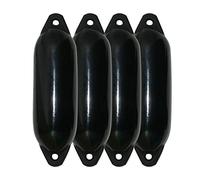 Majoni Lot de 4 pare-battages Star 25 - Couleur : noir - Longueur : 58 cm