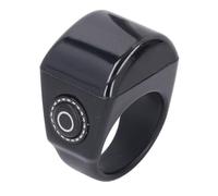 MAJONMMERD Anneau de Prière Intelligent avec Compteur, Rappel D'application Bluetooth 20 Mm, Affichage Numérique CNC intégré, pour Anneaux de Prière Islamiques