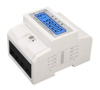 MAJONMMERD Compteur d'électricité PC Ignifuge Compteur d'énergie triphasé 3 X 230 400 V AC 10 100 A Rétroéclairage LCD Rail DIN pour Bureaux, Hôpitaux, écoles, Appartements, Centres Commerciaux