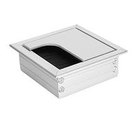 MAJONMMERD Couvercle de Trou de Câble d'œillet de Bureau en Alliage d'aluminium, Capuchon 'Organisateur de Fil 81x81x28mm pour Bureau 'Ordinateur et Table de, Utilisation 'étude à Domicile