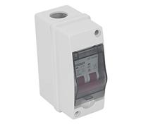 MAJONMMERD Disjoncteur Miniature PA66 2P DC 1000 V 10 A IP65 étanche avec Couvercle Transparent, Conception Modulaire pour Système Solaire Photovoltaïque, Camping-car, Utilisation Intérieure et