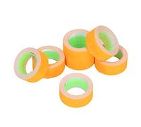 MAJONMMERD Étiquettes de Prix Étiquettes de Prix 15 000 Pièces Rouleaux de Papier 21 X 12 Mm avec Ligne Rouge Claire Séchage Rapide pour Entrepôt de Magasin de Détail pour M5500 MX5500 (ORANGE)