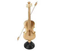 MAJONMMERD Figurine de Violon Artisanat de Violon doré 14,17 X 3,94 X 3,82 Pouces Sculpture de avec Inclinaison à 60 Degrés Finition Dorée Vintage Art Abstrait moulé pour la Maison, le Bureau, la