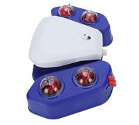 MAJONMMERD Fontaine à Boire Activée par Les Pattes pour Animaux de Compagnie, Distributeur d'eau en Plastique pour Chien avec Fonction de Pulvérisation d'été pour l'extérieur et Les Cours (Blue)
