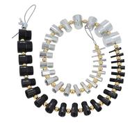 MAJONMMERD Jauge de Filetage de Taille de Boulon, Acier Inoxydable, Vérificateur de Filetage Durable et Portable, 44 Tailles Mâles Femelles pour une Mesure Précise des écrous et des Boulons