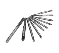 MAJONMMERD Jeu de Micro Tarauds, Tarauds Filetés Acier Rapide 10 Pièces