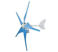 MAJONMMERD Kit Générateur de Vent Générateur de Vent en Alliage d'aluminium 100W à Aimant Permanent à 5 Pales avec Contrôleur DC12V ou DC24V pour Réverbères, Bateaux de Ferme, Utilisation Hors
