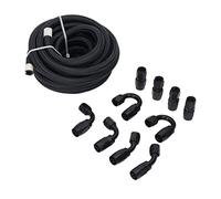 MAJONMMERD Kit Raccord Durite Carburant 6AN, Tuyau Nylon 6 M, 500 Psi, | Kit d’extrémité de Durite Nylon et Alu, 500 Psi, Autos, Moteurs Marins, Course