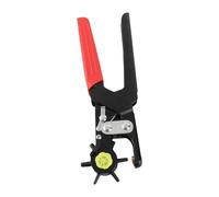 MAJONMMERD Pince Perforatrice en Acier allié pour le Cuir, 6 Trous, Réglage Rotatif à 360° pour Ceintures, Sacs, Cartes en Papier, Outils à Main de Bricolage avec Poignée Antidérapante