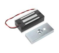 MAJONMMERD Serrure Magnétique électrique, Alliage d'aluminium, Force de Maintien de 130 Lb, Mode NC, Idéale pour les Systèmes de Contrôle d'accès et les Zones à Fort Trafic