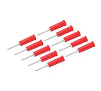 MAJONMMERD Sonde de Perçage de Fil, Broches de Sonde Arrière en Acier Inoxydable en Laiton PVC, 10 Pièces de Conversion de 2 Mm à 4 Mm pour les Tests Multimètres, Pas de Dénudage de Fil pour les