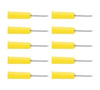 MAJONMMERD Sonde de Perçage de Fil, Broches de Sonde Arrière en Acier Inoxydable en Laiton PVC, 10 Pièces de Conversion de 2 Mm à 4 Mm pour les Tests Multimètres, Pas de Dénudage de Fil pour les