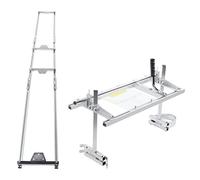 MAJONMMERD Système de Guidage de Rail de Barre de de Bois en Alliage d'aluminium pour Scie à Chaîne 80 X 32 X 57 Cm avec Rail de 273 30,5 Cm Barre de Fraisage de Planches Réglable pour Les Menuisiers