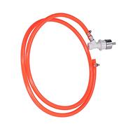 MAJONMMERD Tuyau de Bière Ball Lock, Tuyau de Gaz Ball Lock, Assemblage 5/16in 1,7m PVC ABS Acier Inoxydable, Flexible avec Bouchon de Carbonatation pour Système de Brassage Maison