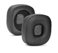 Major 4 coussinets de rechange pour casque Marshall Major IV sans fil avec cuir protéiné et mousse à mémoire de forme, pièce de réparation (noir)