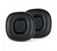 Major 4 coussinets de rechange pour casque sans fil Marshall Major IV (4) avec cuir protéiné et mousse à mémoire de forme, pièce de réparation (noir)