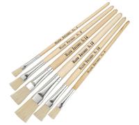 Major Brushes Porc Court Plat Pack Assortiment 60/10 Taille 4, 6, 8, 10, 14, 18