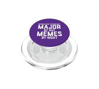 Major en Technologie de l'information par Jour Memes Night IT Student PopSockets PopGrip pour MagSafe