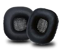 Major i Major II, 1 Pair Replacement Ear Pads for Marshall Major 1 & Major 2 with Leather Protein and Memory Foam (Black)