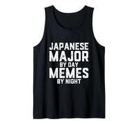 Major Japonais par Jour Memes by Night Étudiant Japonais Débardeur