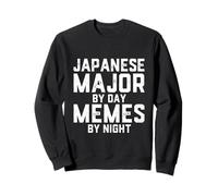 Major Japonais par Jour Memes by Night Étudiant Japonais Sweatshirt