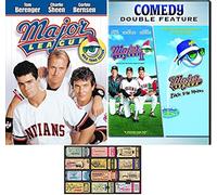 MAJOR LEAGUE 1 2 3 TRILOGY Charlie Sheen Tom Berenger 3 DVD Set Widescreen Includes Glossy Print Baseball Art Card
