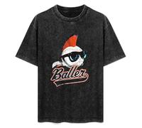 Major League Mohawk Baller Wild Thing Movie Logo Baseball Shades Men's Black T-Shirt Unisex Cotton Tee XL