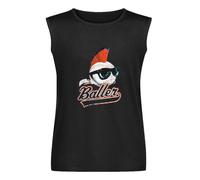 Major League Mohawk Baller Wild Thing Movie Logo Baseball Shades Mens T-Shirt Unisex Sleeveless Tops Black Vest Tank Tee XL