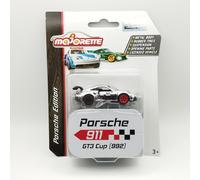 Majorette 1/64 Porsche 911 GT3 Cup 992 - Chrome - Porsche Diecast Car - Neuf
